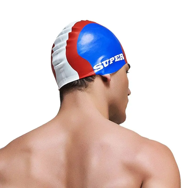 Swim Hat Silicone - Summer Water Man Swimming Caps Silicone