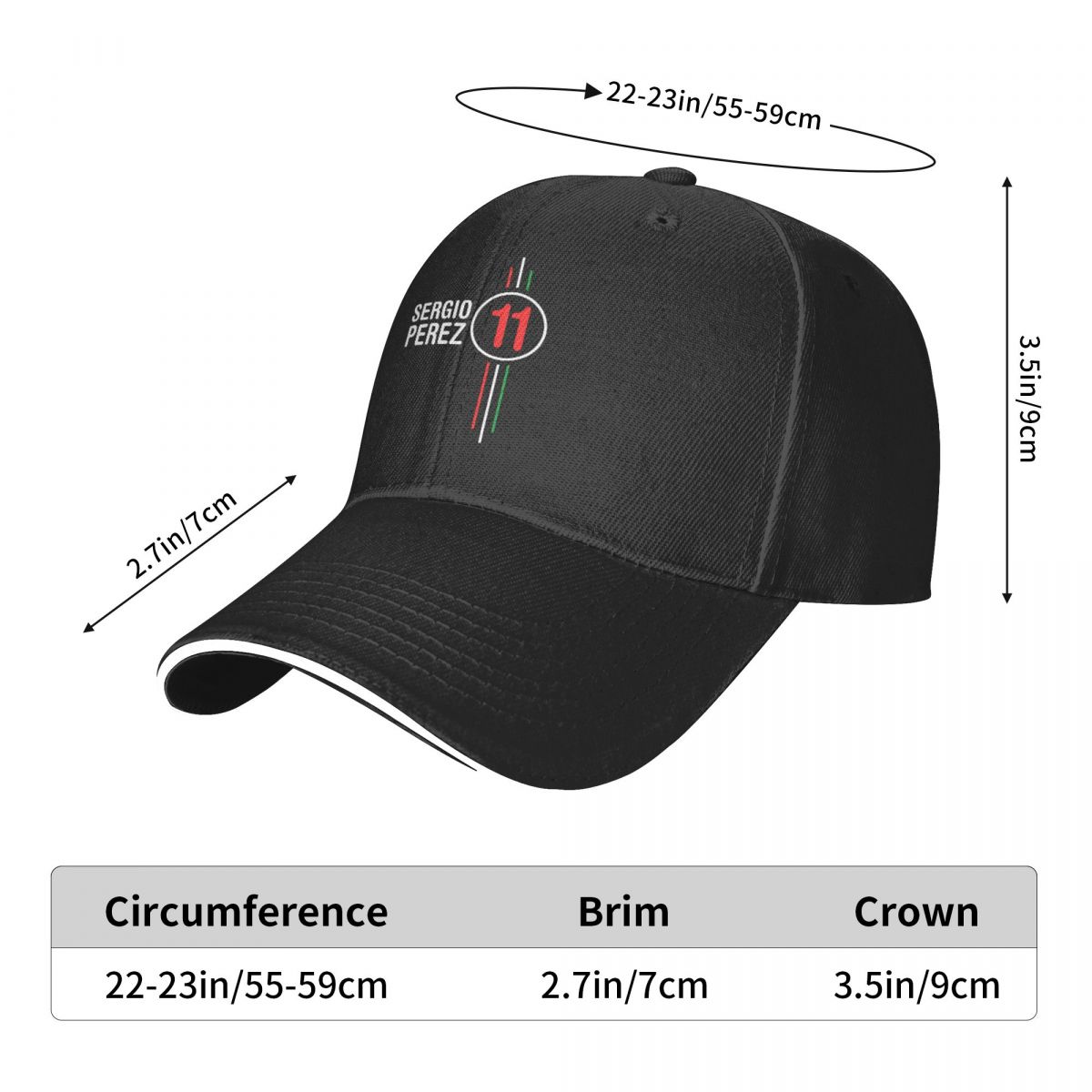 Sergio Perez F1 Car Racing Was - Golf Cap Dad 评论和价格