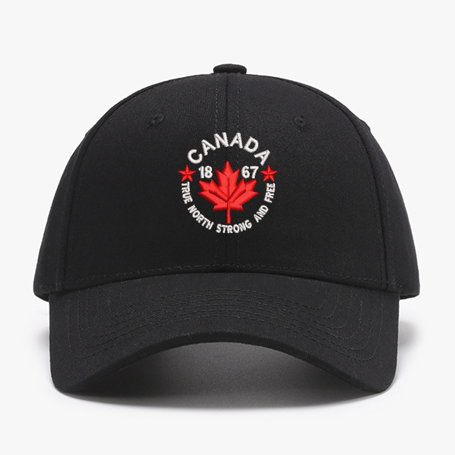 Embroidered Canada True North  - Baseball Cap Structured 评论和价格