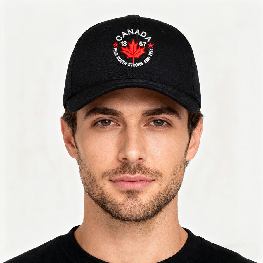 Embroidered Canada True North  - Baseball Cap Structured 评论和价格