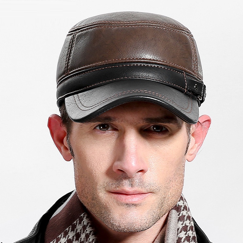 Cowskin Genuine Leather Baseba - Baseball Cap Structured 评论和价格