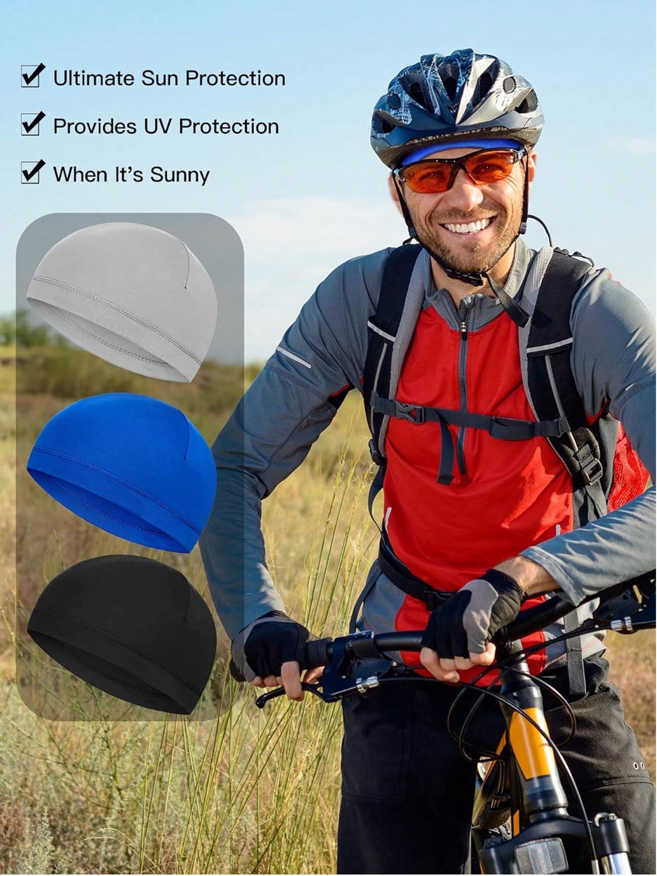 1 Pc Skull Caps Helmet Liner S - Skull Cap Helmet Liner 评论和价格