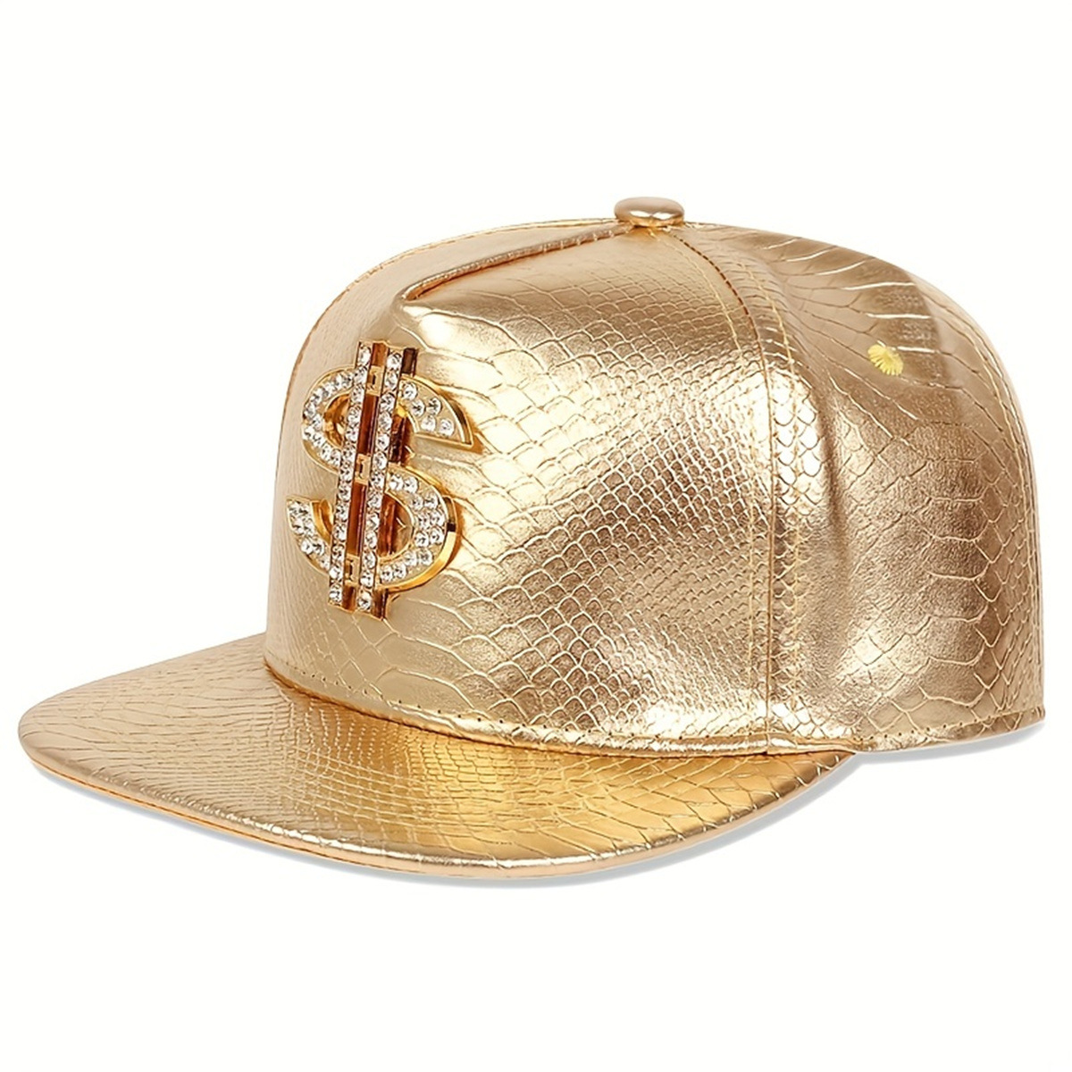 Leather Metallic Dollar Sign B - Baseball Cap Structured 评论和价格
