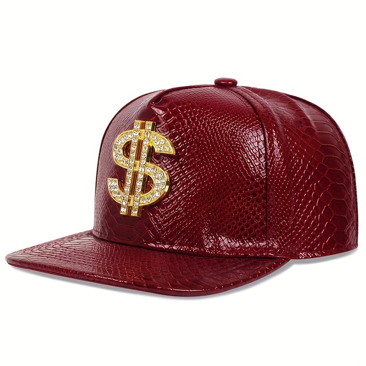 Leather Metallic Dollar Sign B - Baseball Cap Structured 评论和价格
