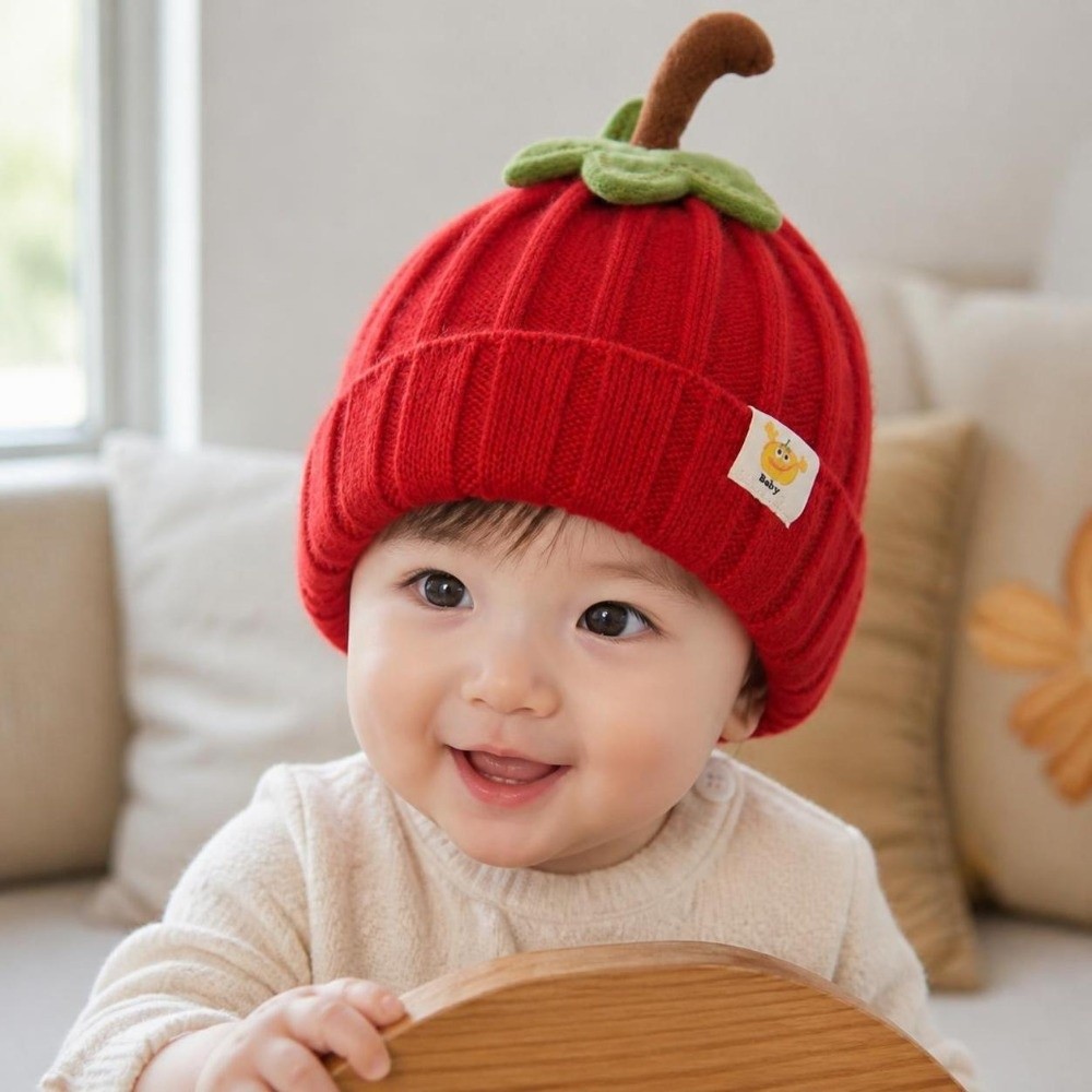 Cute Style Soft Baby Knitted H - Beanie Cuffed Knit 评论和价格