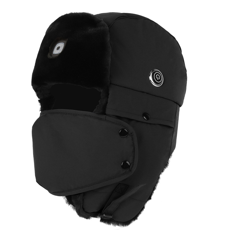USB Charging Thickened Heated  - Winter Trapper Hat 评论和价格