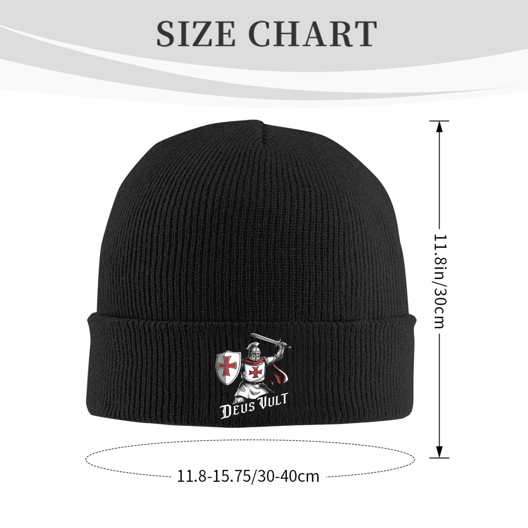 Deus Vult - The Templar Knight - Beanie Cuffed Knit 评论和价格