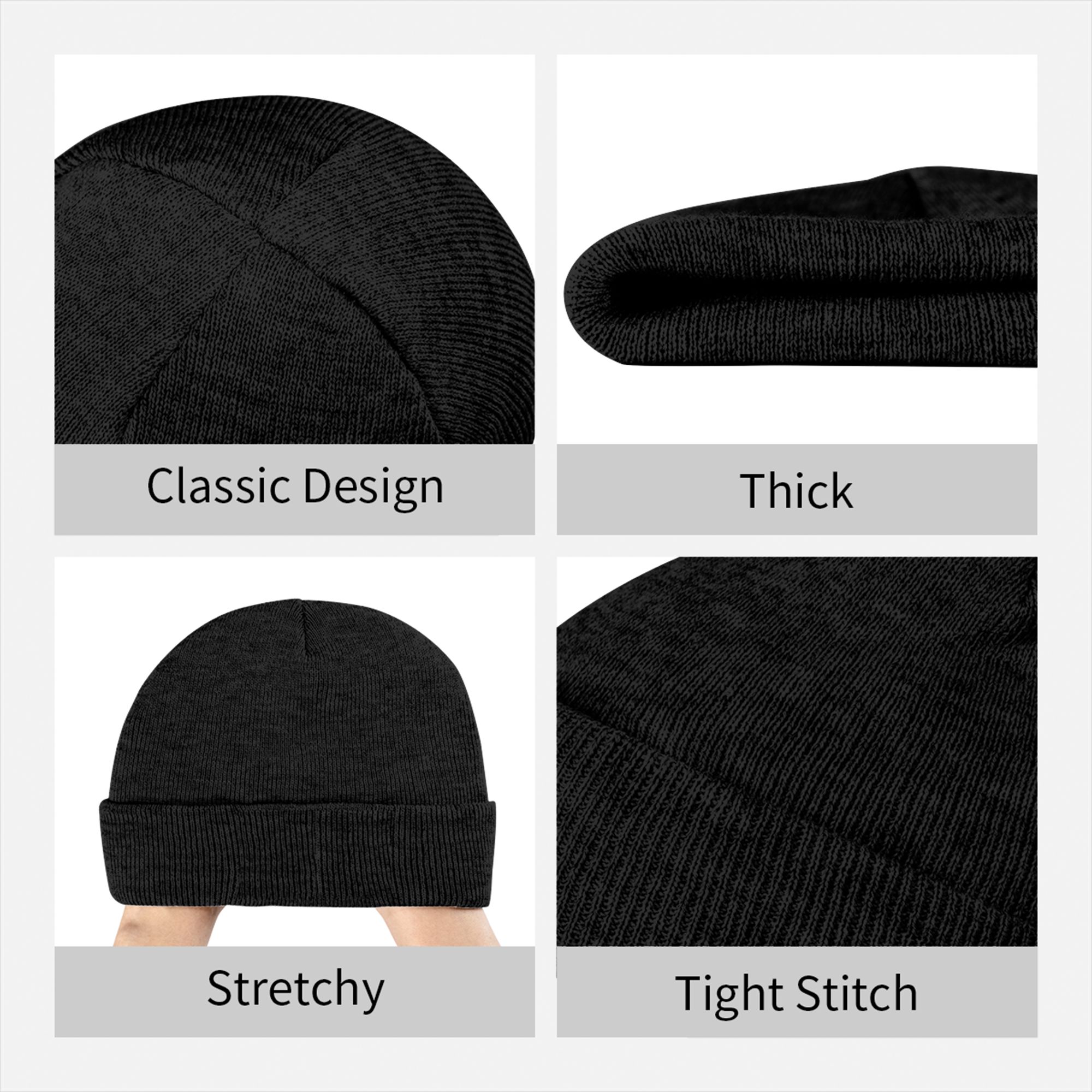 Deus Vult - The Templar Knight - Beanie Cuffed Knit 评论和价格