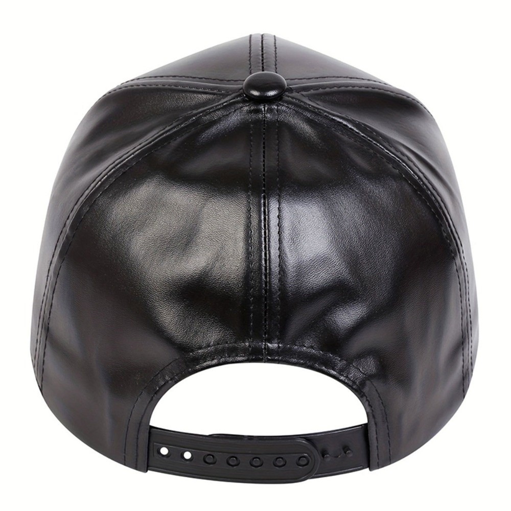 Fashion PU Solid Baseball Cap  - Baseball Cap Structured 评论和价格