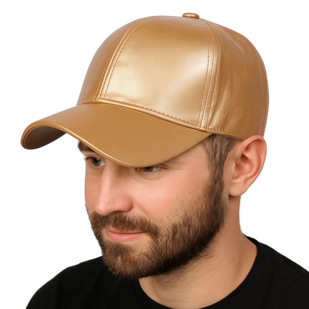 Fashion PU Solid Baseball Cap  - Baseball Cap Structured 评论和价格