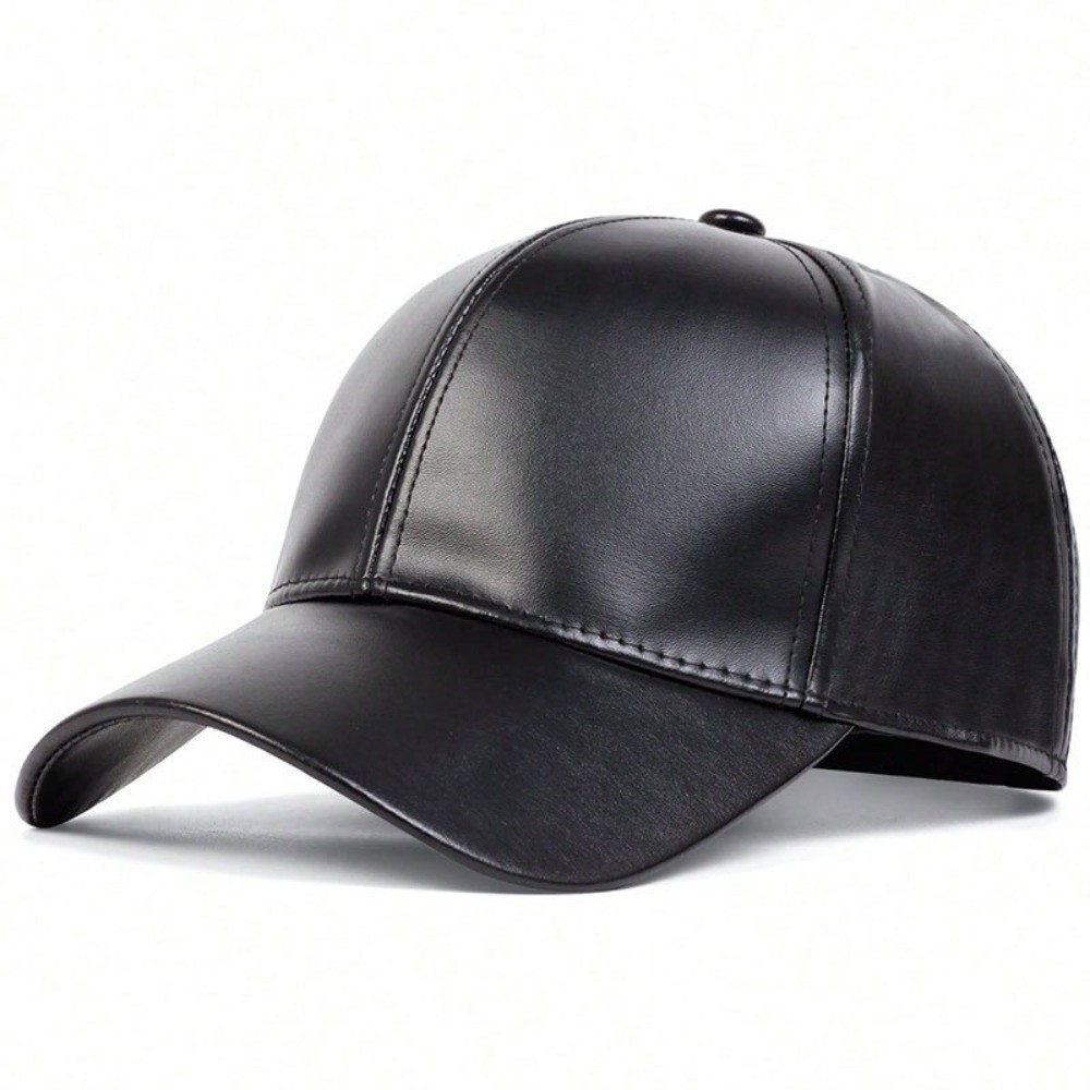 Fashion PU Solid Baseball Cap  - Baseball Cap Structured 评论和价格