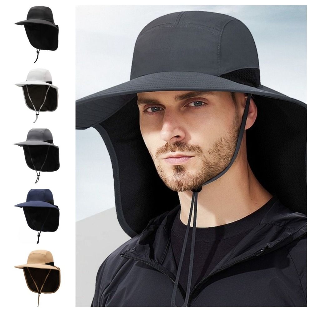 Sunhat Wide Brim Outdoor Sun H - Bucket Hat Cotton 评论和价格